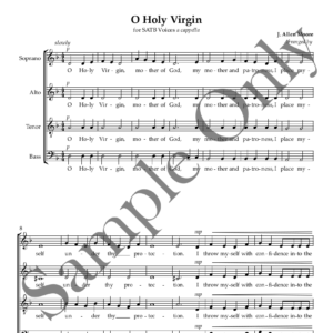 Page one of O Holy Virgin