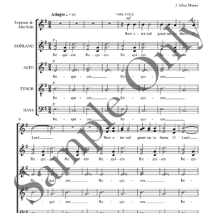 Page one of Requiem Aeternam