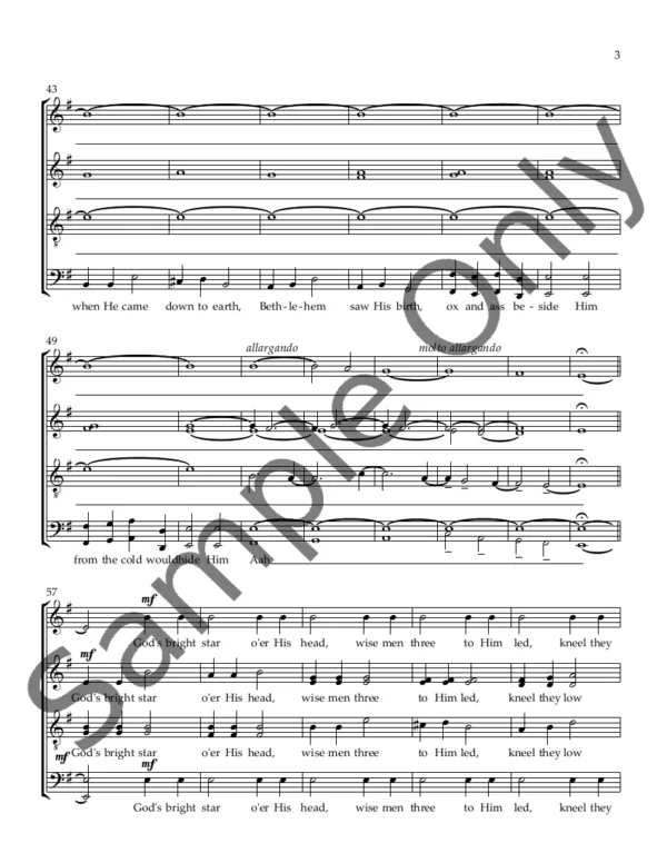 Personent Hodie [SATB] - Image 3