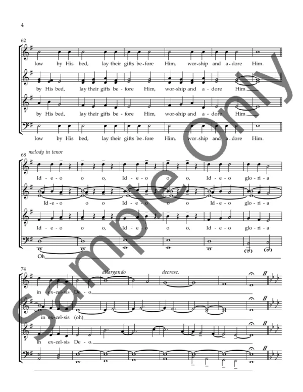 Personent Hodie [SATB] - Image 4